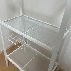 LERBERG イケア　IKEA　レールベリ シェルフ ユニット, ホワイトの画像