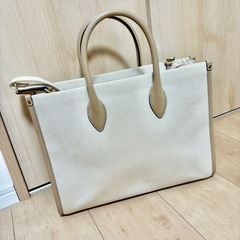 【超美品】マイケルコースキャンバストートバッグの画像