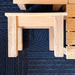 杉木製台 4個セット　28x28x20(cm)の画像