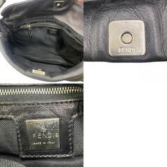 186005 FENDI フェンディ FENDI チェーンハンドバッグ ブラック レザー [0000000000646]の画像