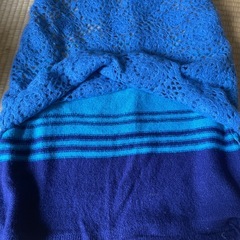 鍵編みアクリル製冬用スカート　9月のみお渡しの画像