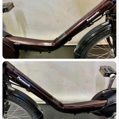 1年保証 送料無料　新型　パナソニック　ギュットミニ　茶色　電動アシスト自転車　g930の画像