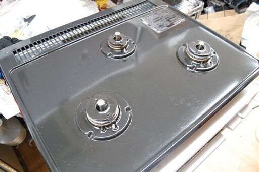 ジャンク Paloma ビルドインコンロ 2023年製 都市ガス P1633A0WHV 12A 13A 3口 ブラック 水無しグリル 