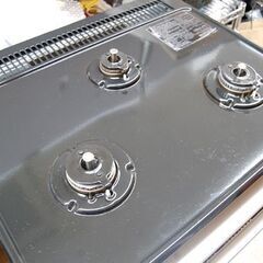 ジャンク Paloma ビルドインコンロ 2023年製 都市ガス P1633A0WHV 12A 13A 3口 ブラック 水無しグリル パロマ 札幌市 清田区 平岡の画像
