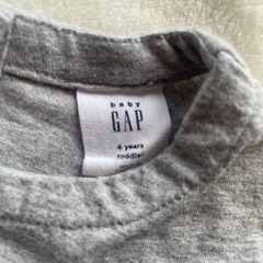 babygap ベビーギャップ ワンピ 105 子供服105 女の子 グレー 半袖ワンピース ワンピースの画像