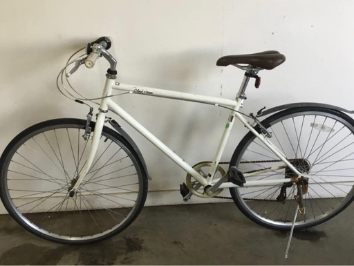 h-138△ q 岐阜発/ Blue Point/ 28インチ/ 自転車/ クロスバイク/ 6段変速/ 変速レバーグリップ劣化あり/ 現状品/ R7.3/30 △