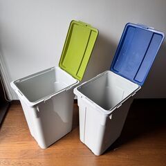 フタ付きゴミ箱 45L 2個セット 引き取り限定の画像