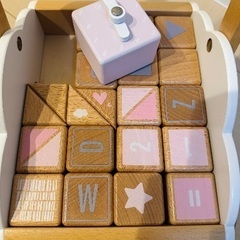 🌟格安&美品🌟手押し車 積み木 時計 知育玩具🧸の画像