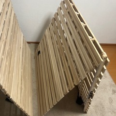 ベッド　すのこ　シングル2個の画像