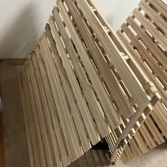 ベッド　すのこ　シングル2個の画像