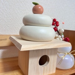 定価500円　美品✨スリコ　鏡餅オブジェ　おまけ付きの画像