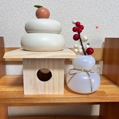 定価500円　美品✨スリコ　鏡餅オブジェ　おまけ付きの画像
