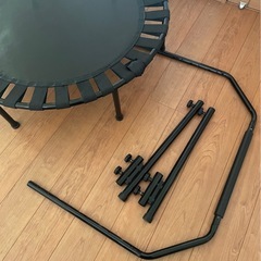 トランポリン　手すり付き　ゴムバンド製の画像