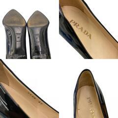 186005 PRADA プラダ PRADA グラデーション パンプス 牛革 24 ゴールド レディース [0000000000668]の画像