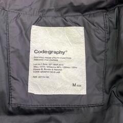186004 Code graphy コードグラフィー  リッチポケット ダウンジャケット  M ブラック ナイロン/ポリエステル メンズ [0000000000669]の画像