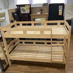 ジモティー限定価格！S134 ⭐ 子供用2段ベッド 木製 コンパクトモデル 幅99cm USED 綺麗の画像