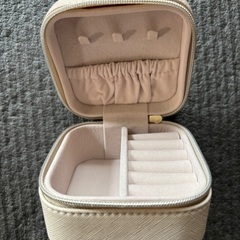 【未使用・美品】Francfranc フランフラン バイカラー トラベル ジュエリーボックス S ベージュの画像