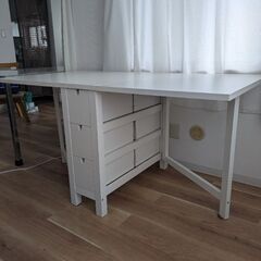 現在取引中　美品！折りたたみ式オフィスデスの画像