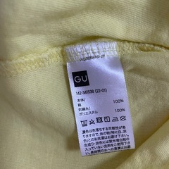GU GIRLSグラフィックT 110センチ 110㎝　半袖Tシャツ 子供　黄色の画像