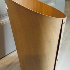 新品【北欧デザイン】曲木 ダストボックス 収納 インテリア シンプル スタイリッシュ　ナチュラル Lサイズ の画像