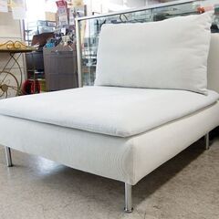 IKEA 1人掛けソファ ① ソーデルハムン ホワイト系 ファブリック イケア☆ 札幌市北区屯田 の画像