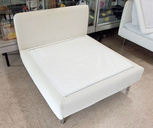 IKEA 1人掛けソファ ① ソーデルハムン ホワイト系 ファブリック イケア☆ 札幌市北区屯田 