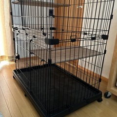 お話し中　キャットケージ　4階建て　アイリスオーヤマ　保護猫用にの画像