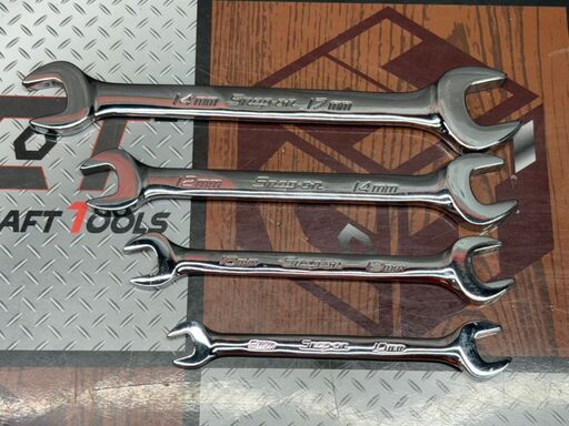 【中古】スナップオン Snap-on VOM810/1012/1214/1417 オープンエンドレンチ 4点セット【ハンズクラフト佐賀】