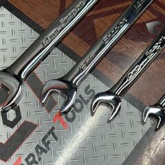【中古】スナップオン Snap-on VOM810/1012/1214/1417 オープンエンドレンチ 4点セット【ハンズクラフト佐賀】の画像