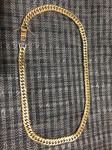18金6面W 200g60cm 喜平ネックレス　 造幣局検定マーク刻印入り