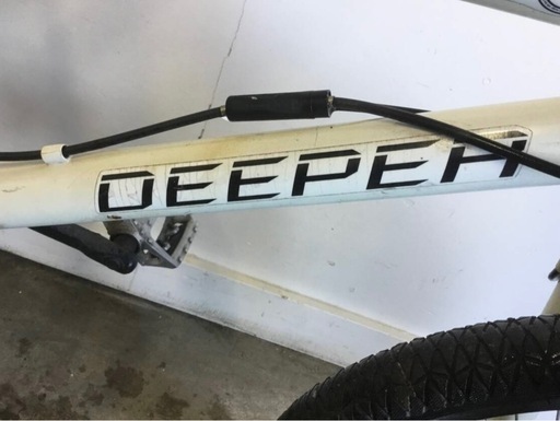h-142△ 岐阜発/ DEEPER/ BMX/ 自転車/ 20インチ/ ジャイロ/ 走行確認/ フロントタイヤ割れかけ/ 現状品/ 管05s/ R7.1/22 △