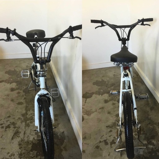 h-142△ 岐阜発/ DEEPER/ BMX/ 自転車/ 20インチ/ ジャイロ/ 走行確認/ フロントタイヤ割れかけ/ 現状品/ 管05s/ R7.1/22 △