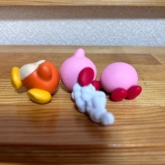 星のカービィとワドルディのミニフィギュア　の画像
