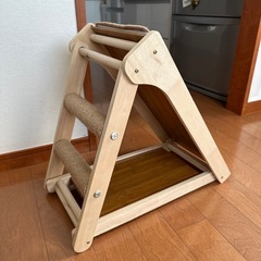 猫ちゃん用爪研ぎボード　木製フレーム付きの画像