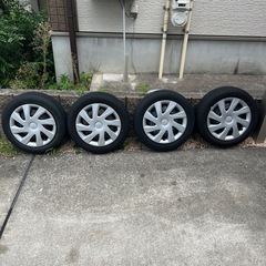 ダイハツタント鉄ちんホイール4本セットの画像