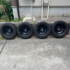 ダイハツタント鉄ちんホイール4本セットの画像