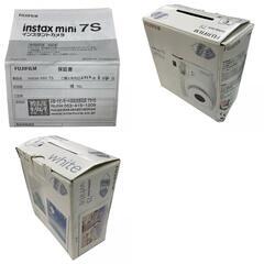 186000 現状品 FUJIFILM フジフィルム インスタントカメラ チェキ instax mini 7S ホワイト 箱付き 説明書付き [0000000000692]の画像