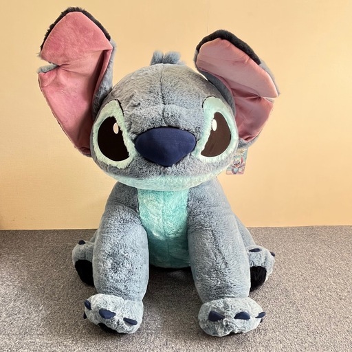 在庫限り！ 特大　スティッチ ぬいぐるみ ブランケット付き　U121-8514643