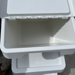 【IKEA】SORTERA ソルテーラ　ホワイト　白　ケース　分別ゴミ箱　37L 収納棚　収納家具　インテリア　玩具箱　おもちゃ箱 【3個セット】の画像