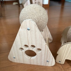 猫ちゃん用爪研ぎボール　2点セットの画像
