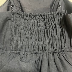 グレー キャミワンピース ロングドレの画像