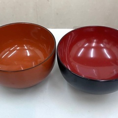 汁 椀 オレンジ ８個 黒 5個 まとめ売り 13個セットの画像