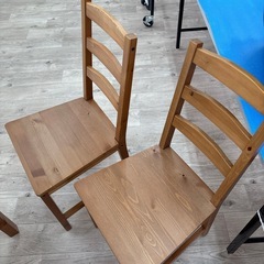 IKEA  パイン材 　ダイニングテーブルセット  ヨックモックの画像