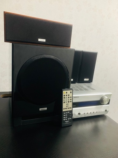 美品　ONKYO BASE-V20HD アンプ➕サブウーファー他4点セット