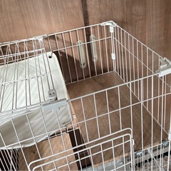 【ハンモック付き】 猫ケージ 2段／短期使用品
の画像
