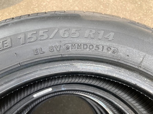 【お取引決まりました】【新品】BRIDGESTONE 155/65R14 19年製夏タイヤ
