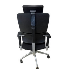 【直接引取限定】Steelcase スチールケース プリーズチェア  LIGNE 55 ヘッドレスト アームレスト 肘付ハイバックチェア オフィスチェア 在庫4脚 定価10万〜11万円の画像