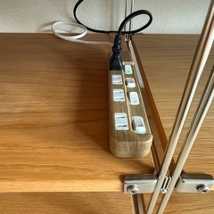無印 ステンレスユニットシェルフ オーク材 AVラックセットの画像