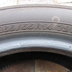 ★165/55R14 中古良品2本 ヨコハマタイヤ製ブルーアース ②の画像