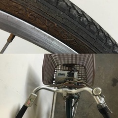 h-146△ q 岐阜発/ サンヨー/ ENACLE/ 電動アシスト自転車/ 26インチ/3段変速/充電器付き/ 走行確認/ タイヤひび割れあり/ 現状品/ R7.9/22 △の画像